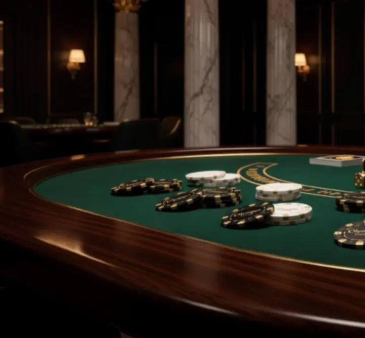 Premium διακόσμηση σε casino event με χρυσαφένιο φωτισμό